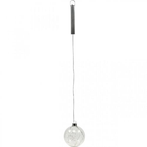 Floristik24 Bolas de Natal LED luzes de fada de vidro estrelas Ø10cm 2uds