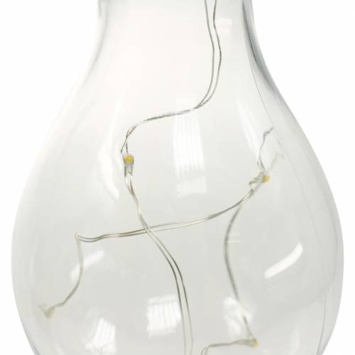 Itens Lâmpada solar LED para decoração de jardim, luz branca quente, 15 cm de altura, pacote com 5 unidades.