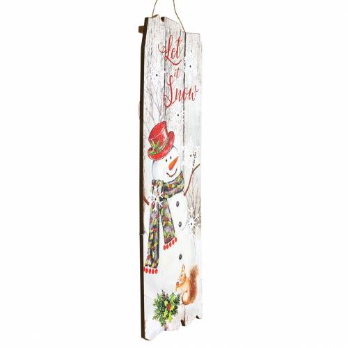 Floristik24 Boneco de neve mural LED "Let it Snow" 21 × 60cm para bateria