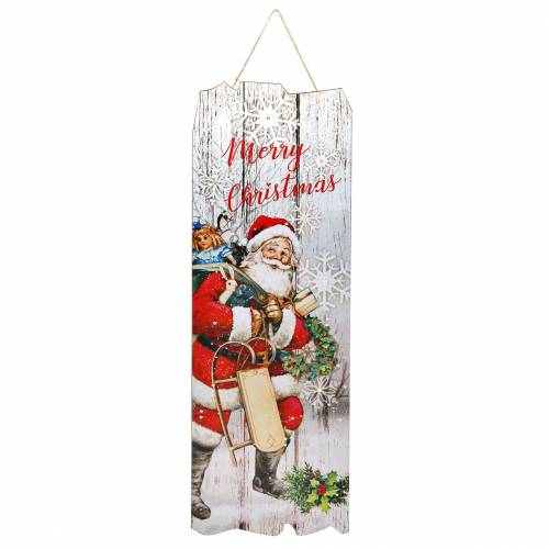 Floristik24 Mural de LED Papai Noel &quot;Feliz Natal&quot; 21 × 60cm para bateria