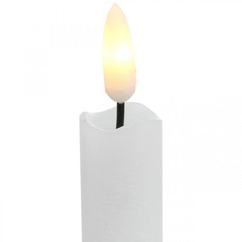 Itens Vela LED vela de mesa de cera branco quente para bateria Ø2cm 24cm 2pcs