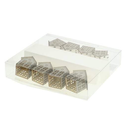 Floristik24 Casas de luzes LED de fada operadas por bateria