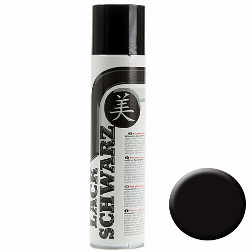 Floristik24 Spray de tinta preta 400ml