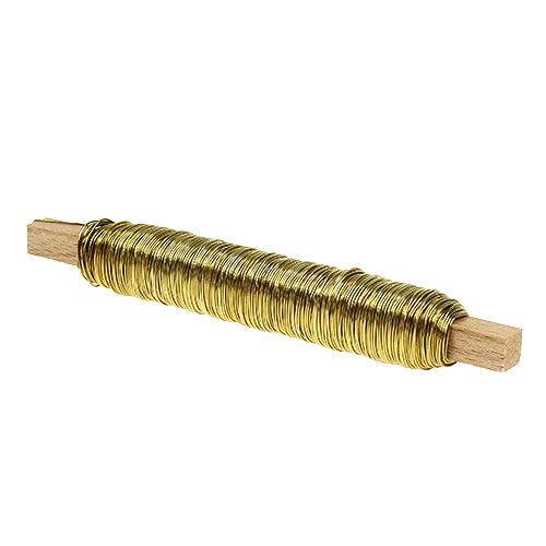 Itens Arame Esmaltado Decorativo Envolvendo Arame Dourado 0,50mm 50m 100g