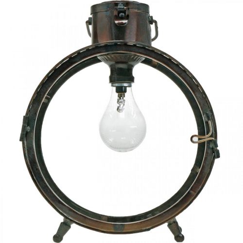Floristik24 Candeeiro solar Candeeiro metálico varanda deco design industrial Ø23cm