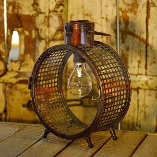 Floristik24 Candeeiro solar Candeeiro metálico varanda deco design industrial Ø23cm