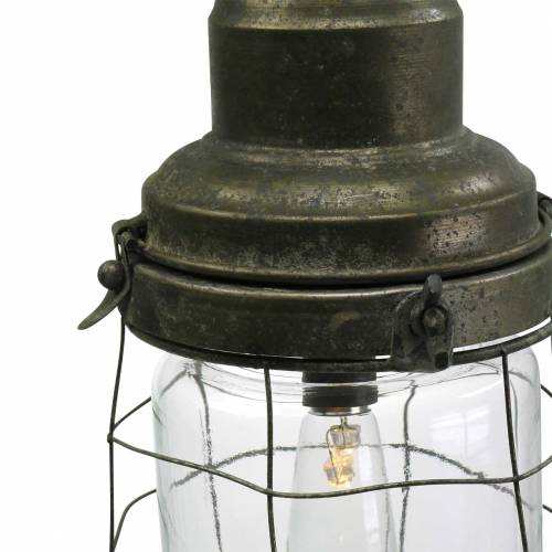 Floristik24 Lâmpada de navio Deco com corrente para pendurar LED Ø13.5cm H29.5cm