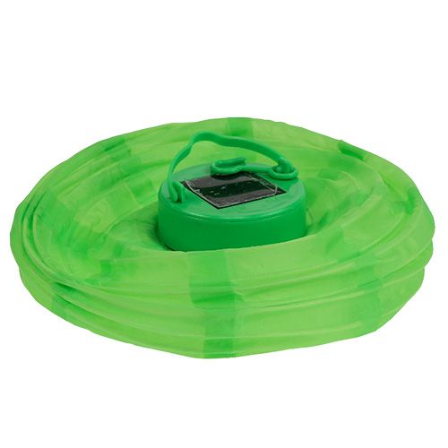 Itens Lampion LED com solar 20cm verde