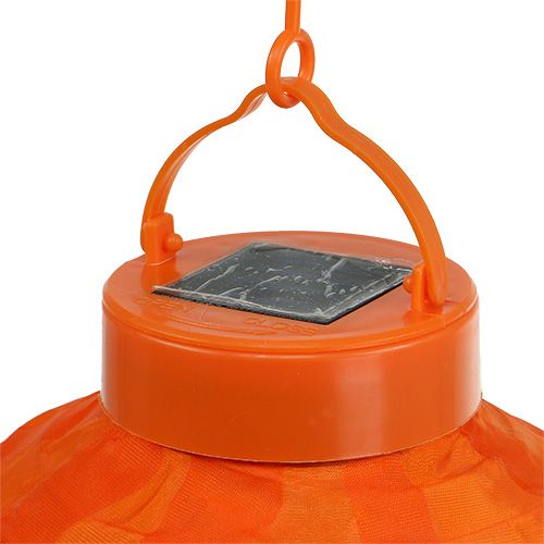 Itens Lampion LED com solar 20cm laranja