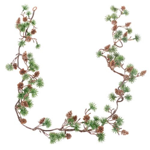 Guirlanda artificial de lariço com pinhas e ramos em forma de agulha, 120 cm comprar | Floristik24.pt