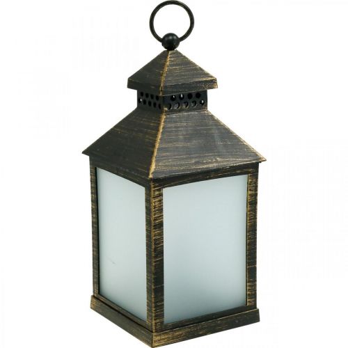 Floristik24 Lanterna LED com temporizador Deco Lanterna Vintage Ouro H23cm