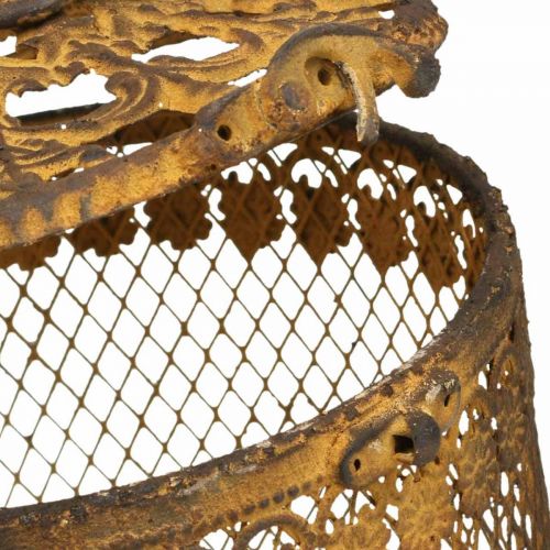Floristik24 Lanterna com aparência de ferrugem decoração de jardim verão Ø15.5/19.5cm H29/36cm conjunto de 2
