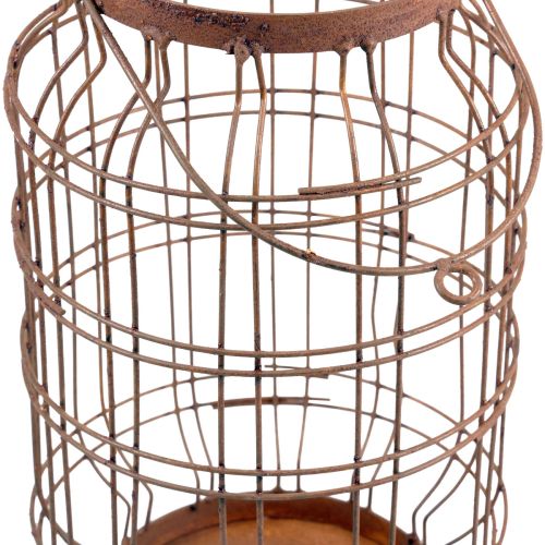 Itens Lanterna de jardim com cabo pátina de metal vintage Ø19,5cm