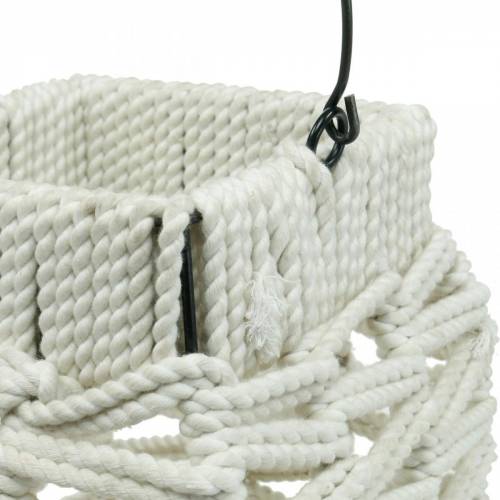 Itens Lanterna suspensa, decoração de verão, lanterna, macramé Alt.35,5cm L19cm