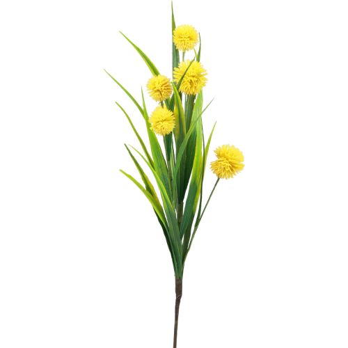 Flores artificiais bola flor allium cebola ornamental amarelo artificial 45cm