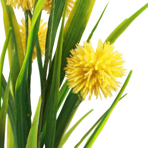 Floristik24 Flores artificiais bola flor allium cebola ornamental amarelo artificial 45cm