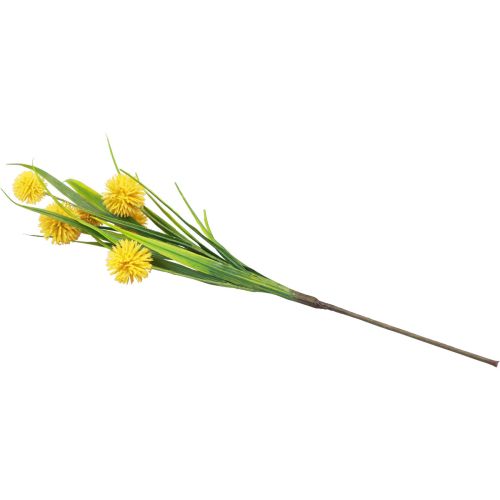 Floristik24 Flores artificiais bola flor allium cebola ornamental amarelo artificial 45cm