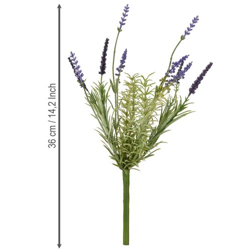 Itens Ramo Artificial de Plantas Artificiais Decoração Lavanda Roxa 36cm