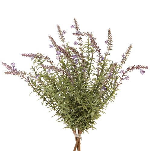 Itens Ervas artificiais de lavanda em um caule com 7 ramos 40cm 3 unidades
