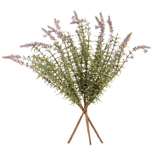 Itens Ervas artificiais de lavanda em um caule com 7 ramos 40cm 3 unidades