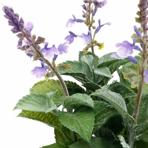 Floristik24 Lavanda artificial em vaso, vaso de lavanda, planta artificial mediterrânea