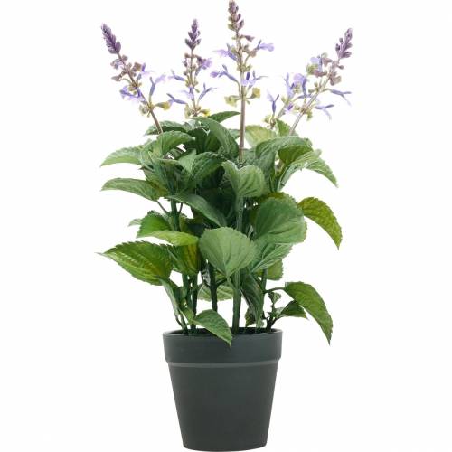 Floristik24 Lavanda artificial em vaso, vaso de lavanda, planta artificial mediterrânea