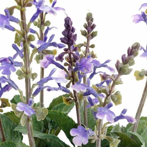 Floristik24 Planta decorativa de lavanda, vaso de lavanda mediterrâneo, flor artificial roxa