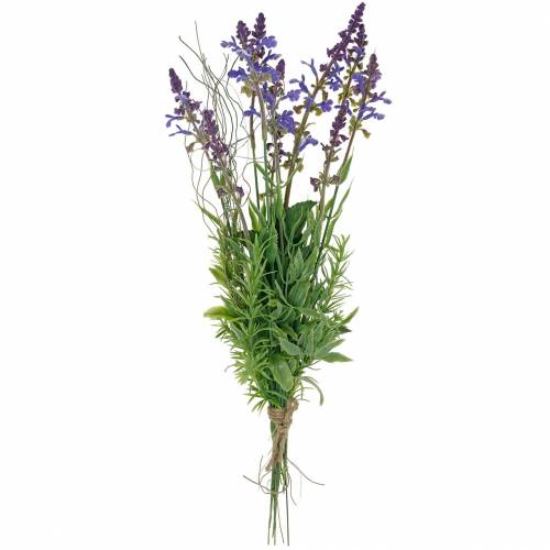 Itens Buquê de lavanda artificial, lavanda roxa decorativa, flores de seda