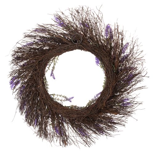 Itens Guirlanda de lavanda para a primavera, decoração de porta, item decorativo para a entrada, 60 cm