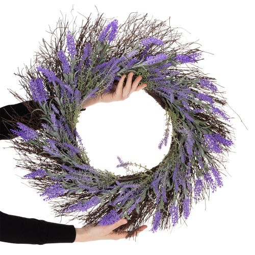 Itens Guirlanda de lavanda para a primavera, decoração de porta, item decorativo para a entrada, 60 cm