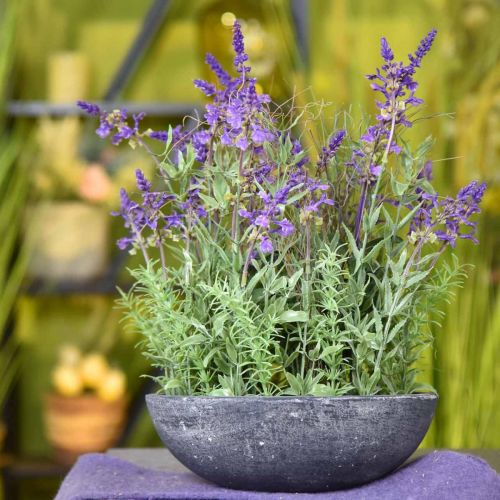 Floristik24 Tigela de lavanda flores de seda artificial lavanda flores plantas falsas