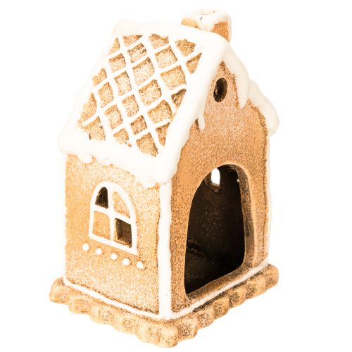 Suporte para vela em formato de casinha de gengibre, para decoração e para uso em pé, 13 cm | Floristik24.pt