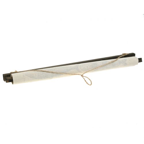Floristik24 Rolo decorativo feito de linho com peixes 60cm x 72cm