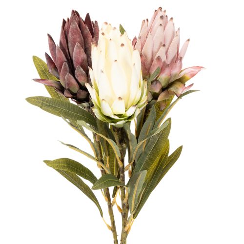 Itens Flor artificial Protea Leucadendron 100cm 3 peças
