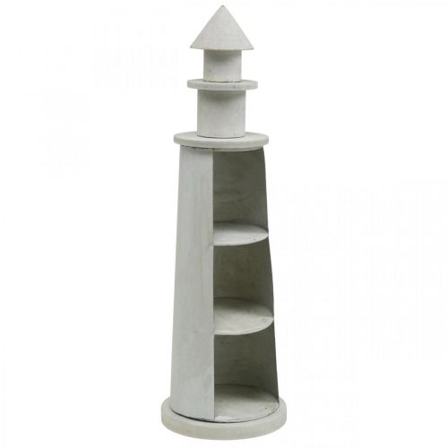 Floristik24 Farol Shabby Chic Creme Marítimo Decoração Ø13cm A41,5cm