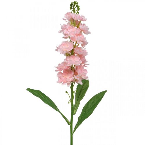 Floristik24 Flor rosa Levkoje artificial como flor de caule real 78 cm