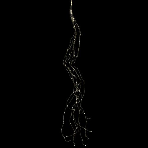 Floristik24 Bateria temporizador de trilha leve Twinkle 140cm 160 Micro LED