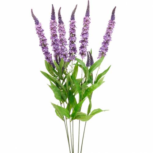 Floristik24 Borboleta lilás, lilás artificial, flor de seda, lilás de verão 6pcs
