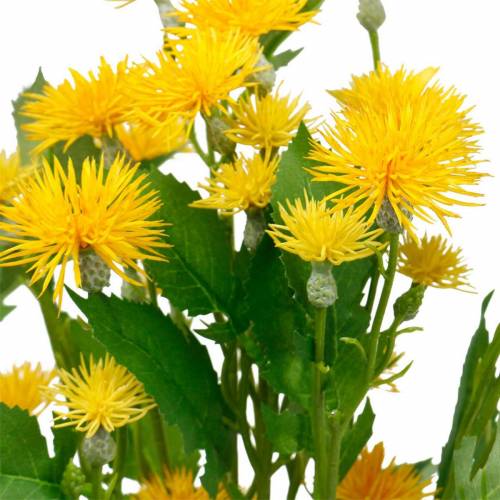 Floristik24 Flores de seda artificiais de dente de leão selvagem Flores artificiais do prado 3 unidades