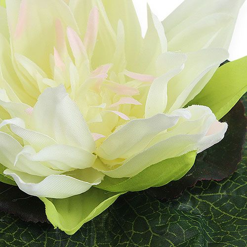 Itens Flor de lótus flutuante 18 cm branca 3 unidades