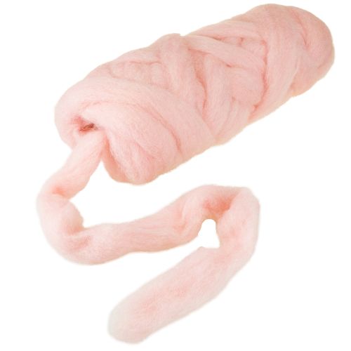 Itens Lunte Pink Wool Lunte Natural Wool Impermeável Colorfast 5cm 10m