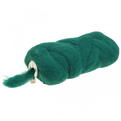 Cordão de lã fusível de lã cordão de feltro verde escuro 10m