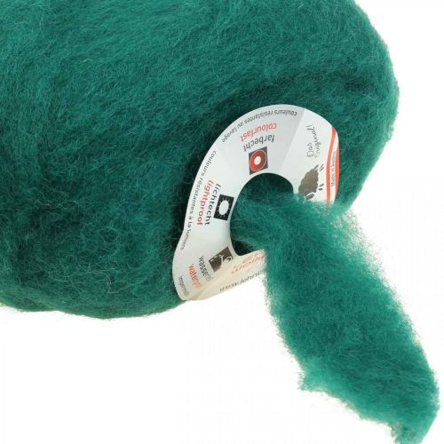 Cordão de lã fusível de lã cordão de feltro verde escuro 10m