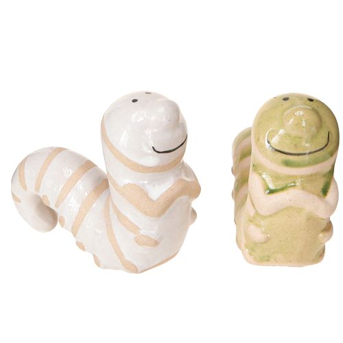 Itens Engraçado decoração de minhoca cerâmica lagarta decoração pendurada vaso 9x6cm 2 peças