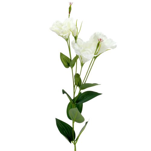 Floristik24 Flor artificial Lysianthus branca C87,5cm