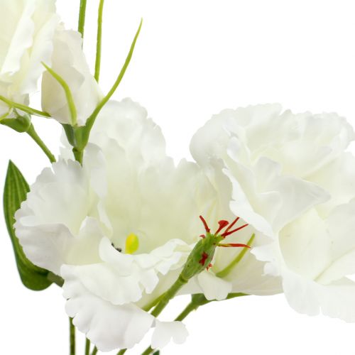 Itens Flor artificial Lysianthus branca C87,5cm