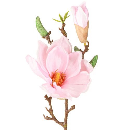 Itens Magnolia Rosa Flor Artificial Ramo de Flor Artificial H40cm 2pcs