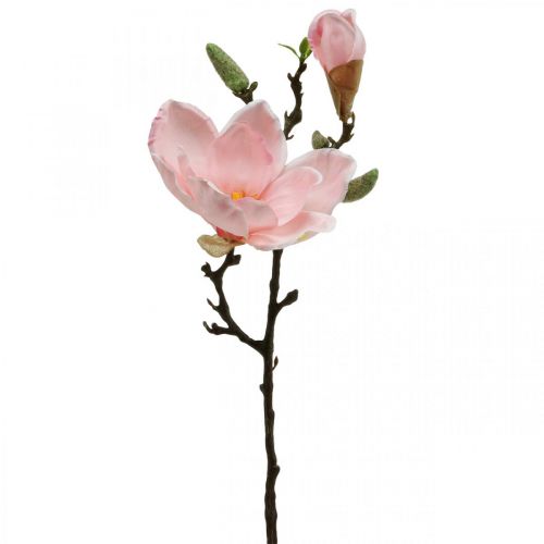 Magnólia rosa decoração de flores artificiais ramo de flores artificiais H40cm