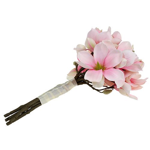 Floristik24 Cacho de magnólia rosa 40 cm 5 unidades