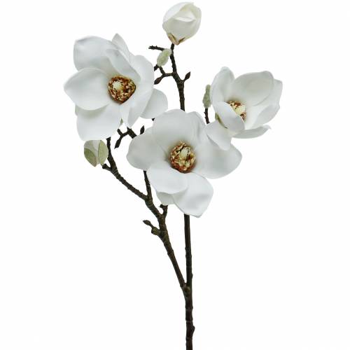 Itens Ramo de magnólia branco Ramo decorativo flor artificial de magnólia